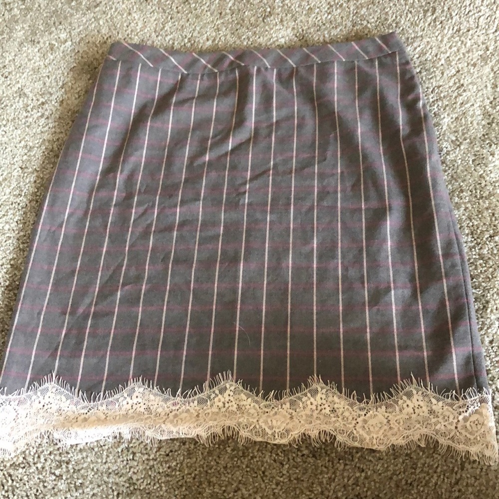 Plaid pencil skirt